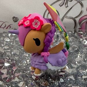 tokidoki kitey Katie picnic party Purple Pink Unicorn Figurine Multicolor Wings